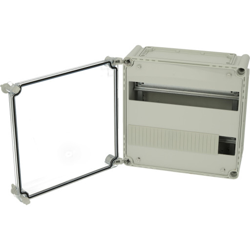 DIN-skinnekasse MC EKOE 282813 T-2FSH 2x14M 280x280x130 med hængslet dæksel