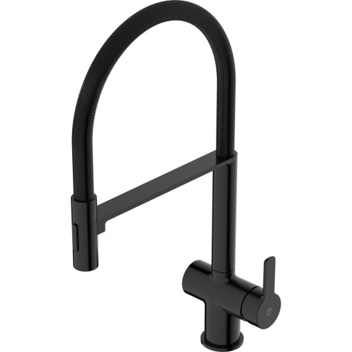 Gustavsberg Estetic köksblandare, utdragbar pip, svart