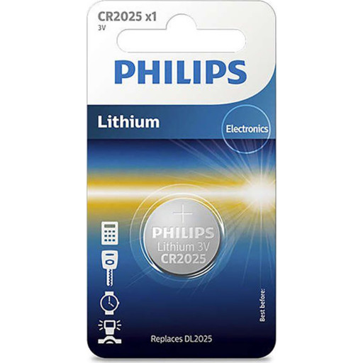 Minicells Knappebatteri CR2025/01B, Engangsbatteri, Lithium-Ion (Li-Ion), 3 V, 1 stykker, 40 mm, 60 mm