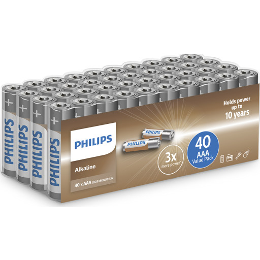 batteri tech alkaline AAA 40-pakning - 2116307