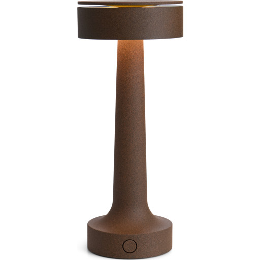 Antidark Buddy genopladelig bordlampe, brun