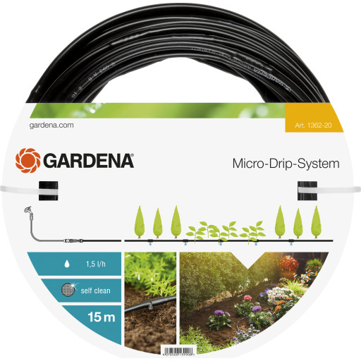 Gardena micro-drip drypslange 4,6 mm, 15 meter billede
