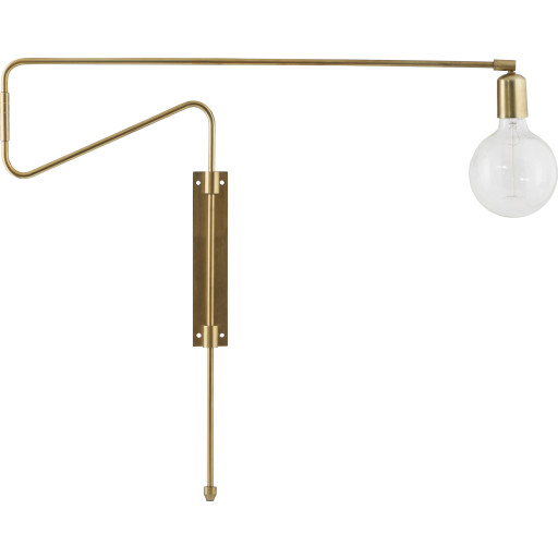 House Doctor Swing væglampe, 70 cm, messing
