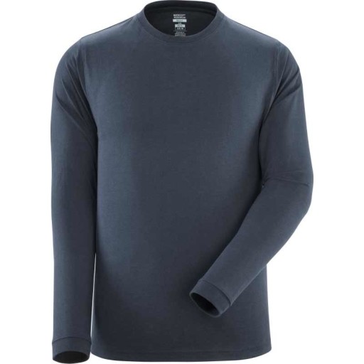Mascot Crossover T-shirt, langærmet moderne pasform 18581-965 - mørk marine / S - T-shirts - DISCOUNT - Langærmet