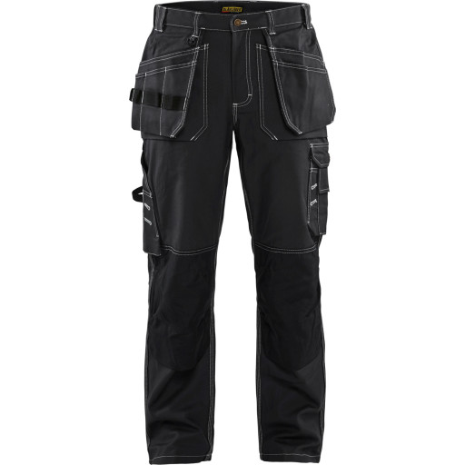 Blåkläder Workwear 1530 håndværkerbukser, sort, str. C44