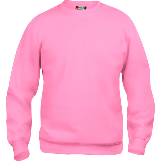 Clique Basic Roundneck sweatshirt, lys pink, str. XS