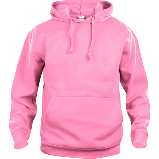 Clique Basic hoodie, lys pink, str. L