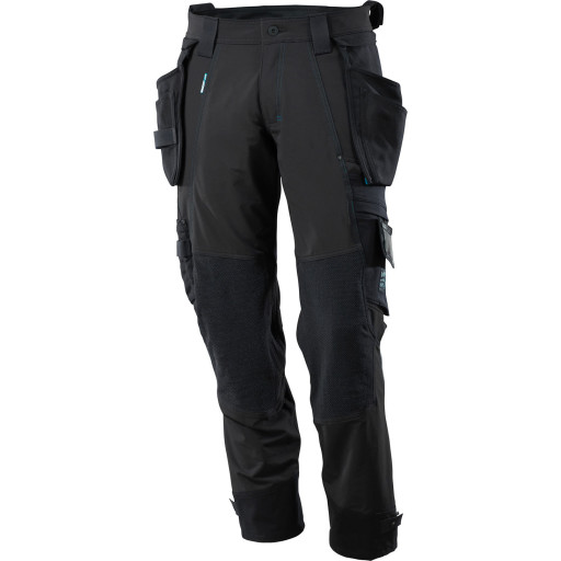 Arbeidsbukse med avtagbare hengelommer 82 cm C45 svart