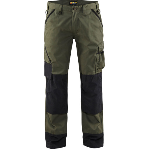 Hagebukse armygrønn/svart d
