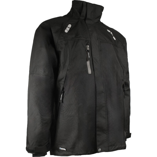 Lyngsøe åndbar regnjakke FOX6030 - Black / 4XL - Regntøj - DISCOUNT - Herre