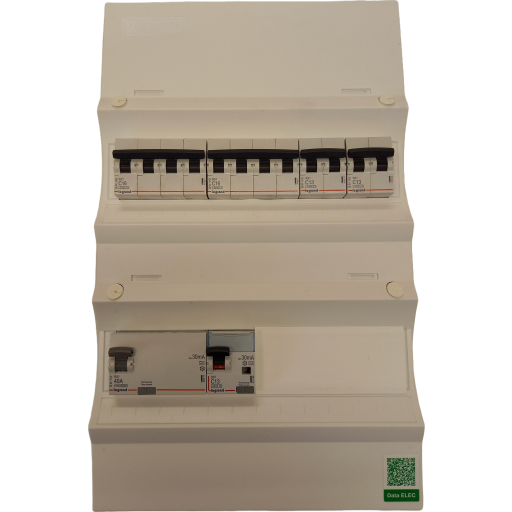 Færdigmonteret gruppetavle LLK2 01.2020 i hvid