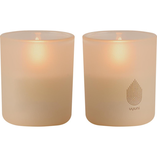 4 stk Uyuni LED stearinlys, beige