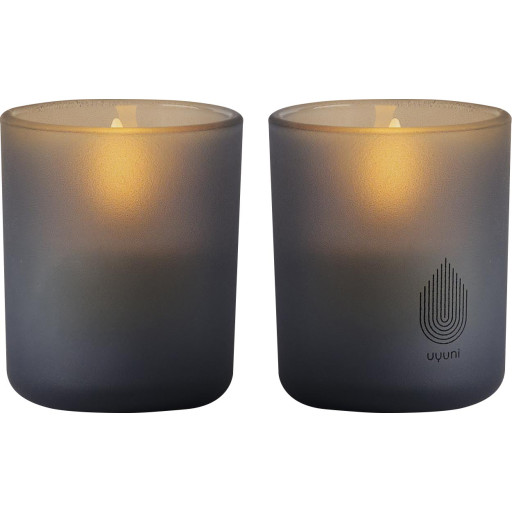 4 stk Uyuni LED stearinlys, grå