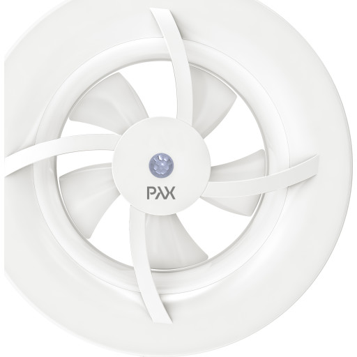 Pax Brisa badventilator, fugtstyring, timer, Ø100 mm, hvid