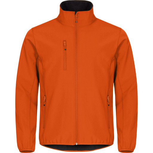 Clique Classic softshell jakke, orange, str. XS