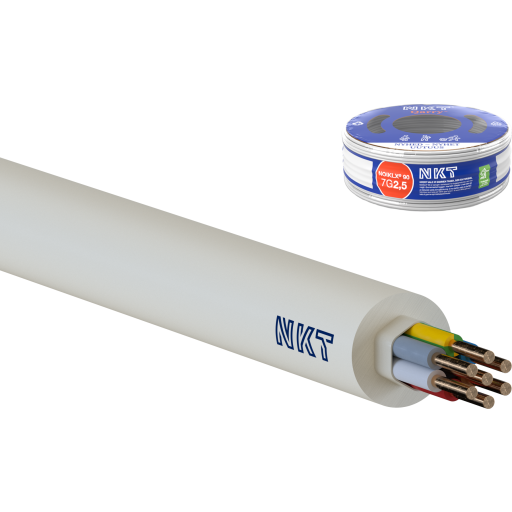 50 meter NKT Noiklx installationskabel, 7G2,5 mm², 50 meter