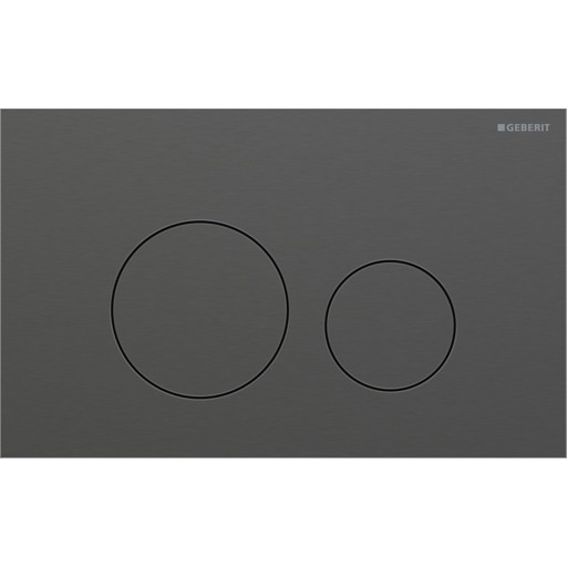Geberit Sigma 40 Round betjeningsplade, børstet sort krom