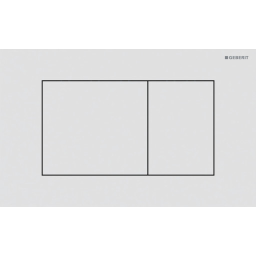 Geberit Sigma 40 Square betjeningsplade, mat hvid billede