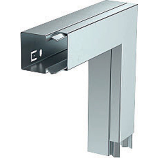 Flat vinkel Med lokk 40x40mm