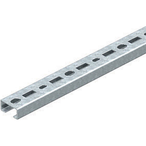 10 stk Profilskinne Perforeret, slidsbredde 16mm 700x30x15