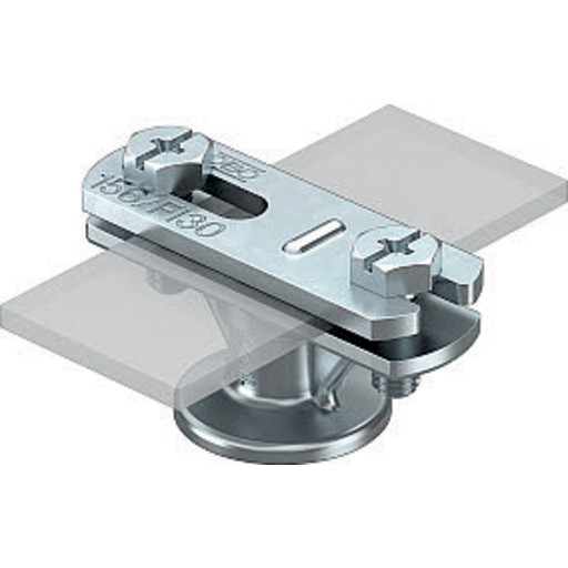 100 stk Ledningsholder Til fladleder 30mm