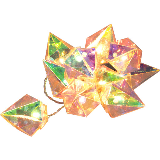 Konstmide lyskæde med diamanter, 135 cm