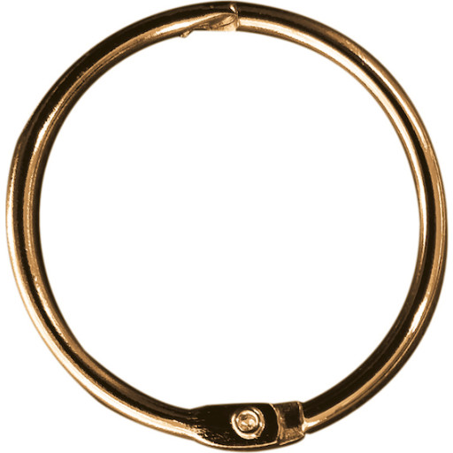 Spirella Ringo Small Gold badeforhængsringe, guld billede