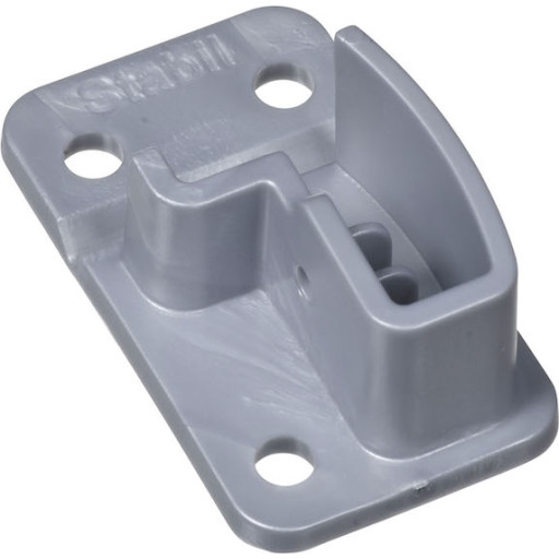 Leijma beslag til Stabil badeforhængsstang, 2 stk., grå