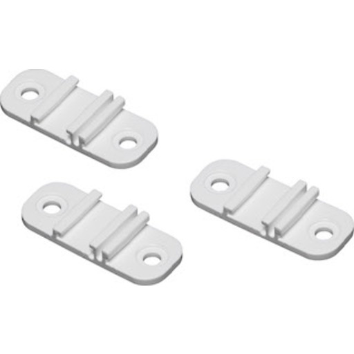Leijma loftbeslag til Stabil badeforhængsstang. 3 stk., hvid