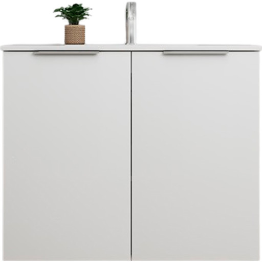 Sanibell Online usamlet møbelsæt 81x36cm hvid højglans 2 låger