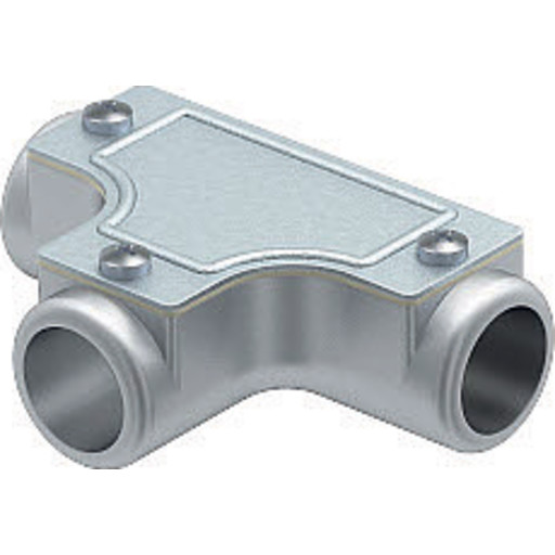 5 stk Aluminiumsrør T-stykke Uden gevind É16mm