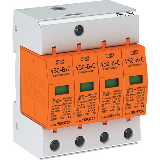 Lyn/transientbeskyttelse V50 4-polet udførelse 280V