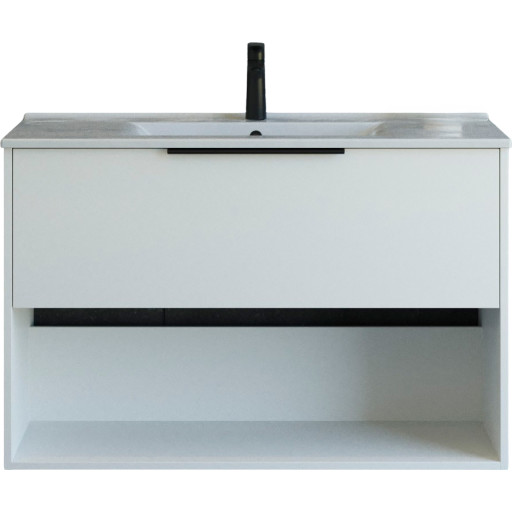 Dansani Mido+ Classic møbelpakke, 101x44 cm, mat hvid