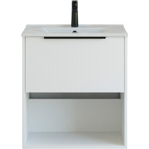 Dansani Mido+ Classic møbelpakke, 61x44 cm, stribet mat hvid