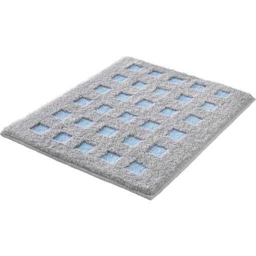 Kleine Wolke Boxes bademåtte, 55x65 cm, blå/grå