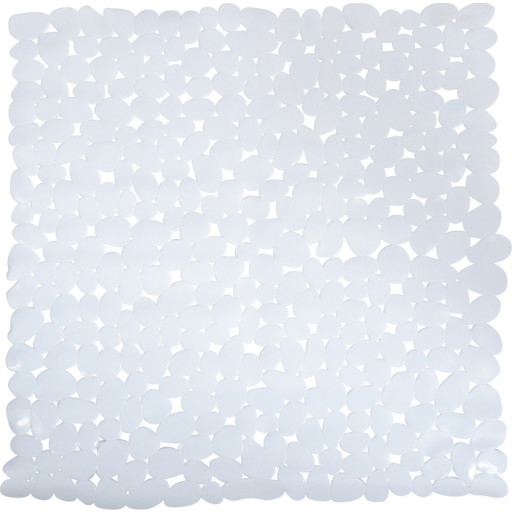 Spirella Galets bademåtte, 53x53 cm, hvid