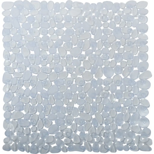 Spirella Galets bademåtte, 53x53 cm, transparent