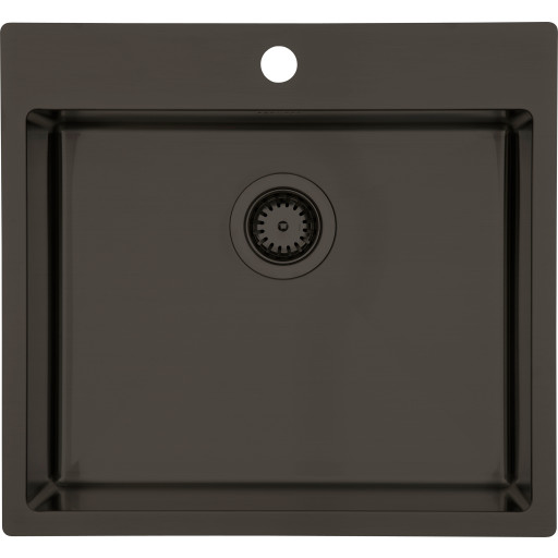 Lavabo Kubus 540 Soft diskbänk, 54x50 cm, mörk brons