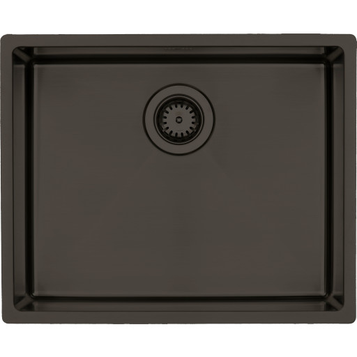 Lavabo Kubus 500 Soft diskb&auml;nk, 54x44 cm, m&ouml;rk brons