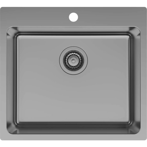 Lavabo LA 550 diskbänk, 55x50 cm, svart krom