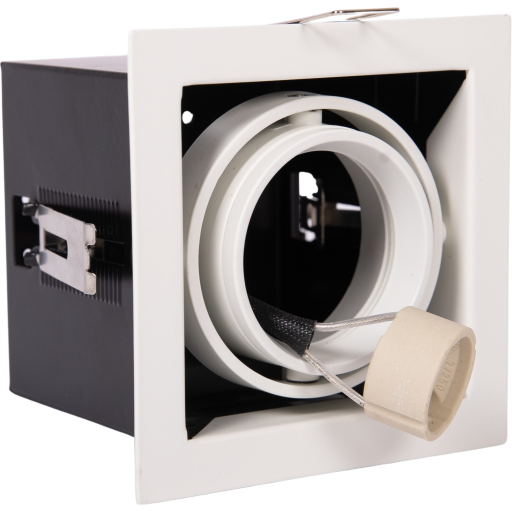 Lumenlight Tano Kvadro indbygningsspot, hvid