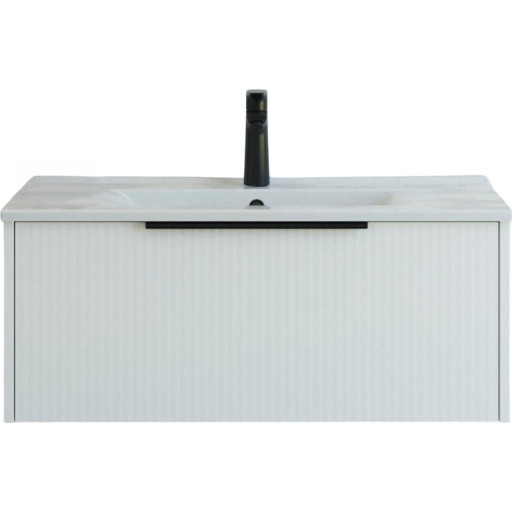 Dansani Mido+ Classic møbelpakke, 81x44 cm, stribet mat hvid