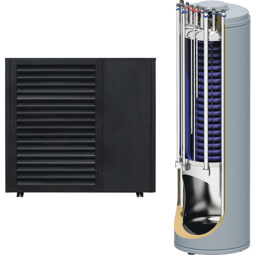 Scantherm Skagen luft til vand varmepumpesæt, monoblok, 8 kW