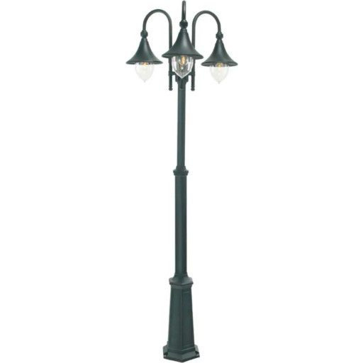 Norlys Florence 830 stolpelampe, LED max 3x9W, E27, IP54, sort