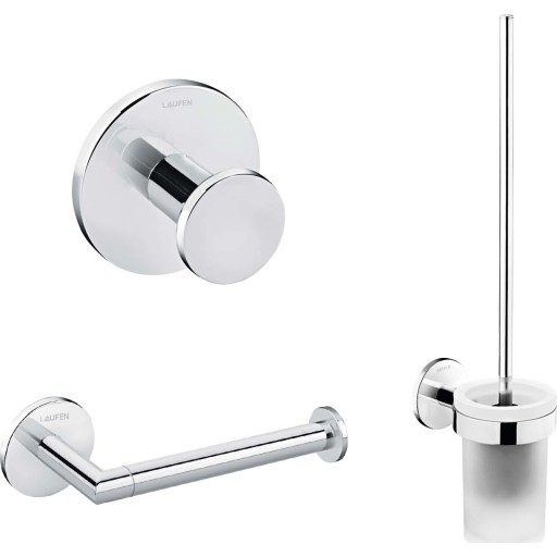 Laufen Cana badeværelsestilbehør pakke, krom