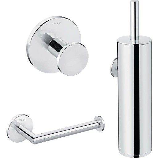 Laufen Cana badeværelsestilbehør pakke, krom