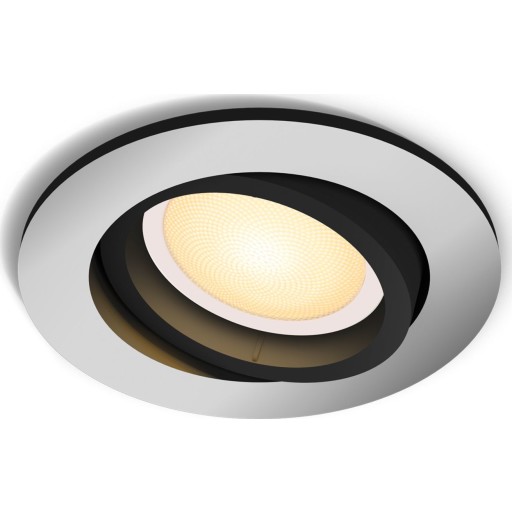 Philips Hue Milliskin Recessed Round indbygningsspot, aluminium billede