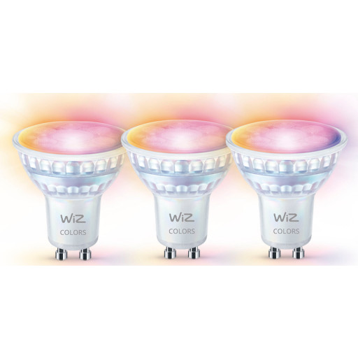 Wiz Wifi GU10 spotlampa, färgförändring, 2200K-6500K, 4,7W, 3-pack