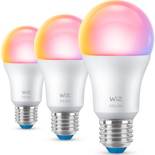Wiz Wifi E27 standardlampa, färgförändring, 2200K-6500K, 8,5W, 3-pack