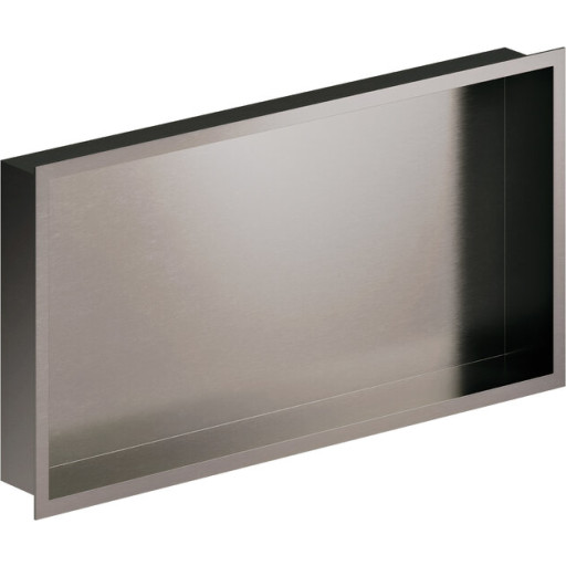 Damixa Zen brusehylde, 59,5x29,5 cm, børstet sort krom